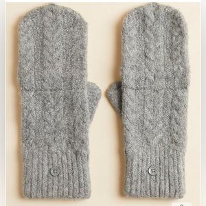 Torrid Grey Cable Knit Mitten’s- Gloves- One Size/ on larger size